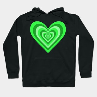 Frog Green Expanding Hearts Hoodie